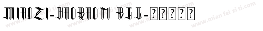 miaozi-haobaoti Reg字体转换